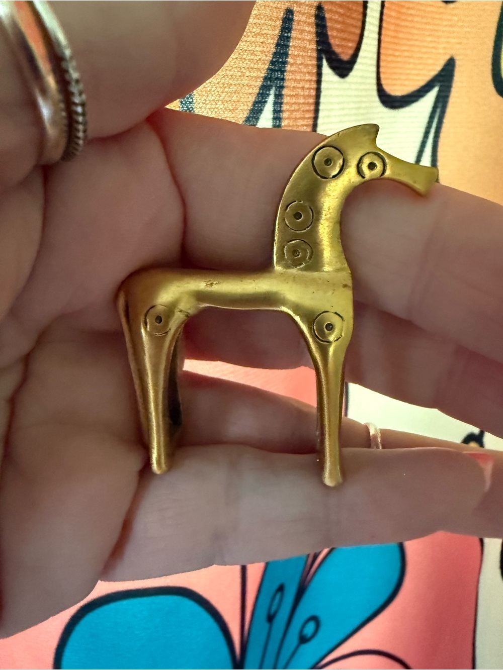 Vintage Modernist Gold Tone Horse Brooch Pin Mid Century
Scandinavian Style